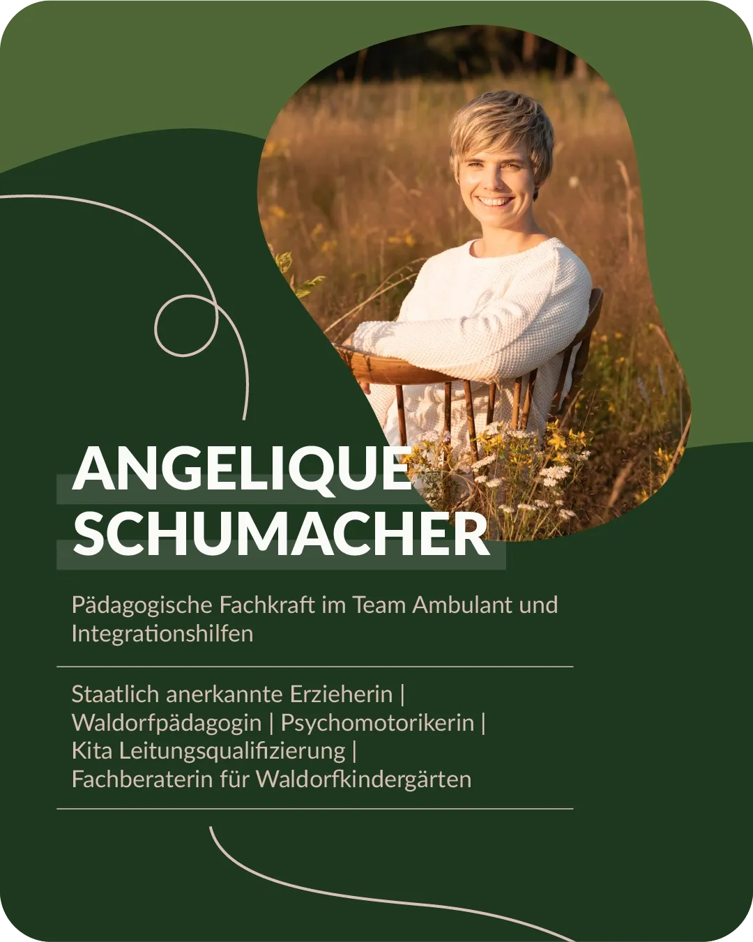Vorstellung Angelique Schumacher als pädagogische Fachkraft